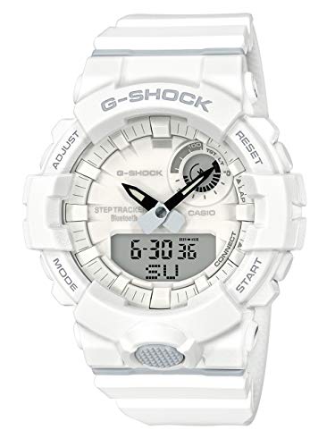 Casio Reloj Digital para Hombre de Cuarzo con Correa en Resina GBA-800-7AER, Blanco Casio Reloj Digital para Hombre de Cuarzo con Correa en Resina GBA-800-7AER, Blanco