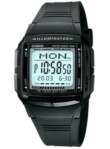 Casio Reloj Digital para Unisex de Cuarzo con Correa en Resina DB-36-1AVEF Casio Reloj Digital para Unisex de Cuarzo con Correa en Resina DB-36-1AVEF