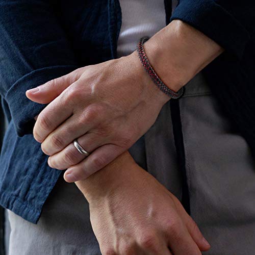 Casisto.J Pulsera Cuero Hombre - Pulsera Trenzada Hecha a Mano clásica en Negro y marrón con Cierre magnético Grabado Joyas Gratis en Caja (marrón, 21) Casisto.J Pulsera Cuero Hombre - Pulsera Trenzada Hecha a Mano clásica en Negro y marrón con Cierre magnético Grabado Joyas Gratis en Caja (marrón, 21)