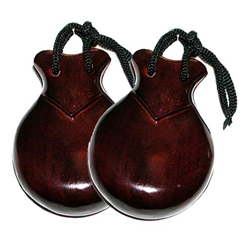 CASTAÑUELAS DE MADERA COLOR CAOBA DEL NUMERO 6 SIN FUNDA CASTAÑUELAS DE MADERA COLOR CAOBA DEL NUMERO 6 SIN FUNDA