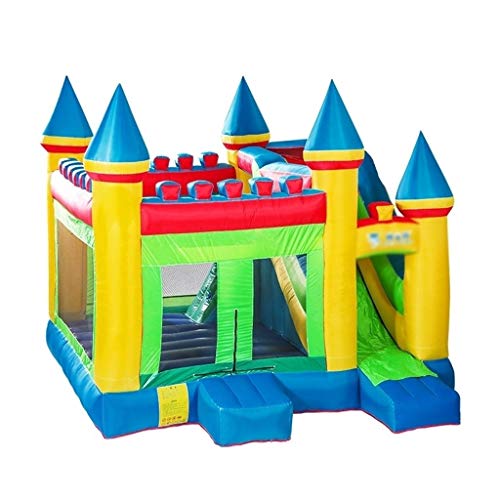 Castillo inflable Trampolín Inflable para Niños Castillo Hinchable Grande Trampolín De Relleno De Jardín Tobogán Inflable para Niños Jardín Infantil Juegos Infantiles