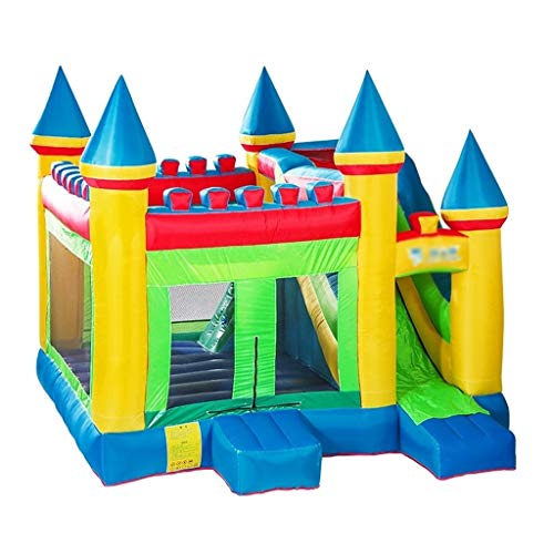 Castillos inflables Aire Libre Niños Trampolín Hogar Trampolín Juegos Infantiles Juegos Infantiles Aire Libre y Deportes (Color : Blue, Size : 380 * 320 * 410cm)