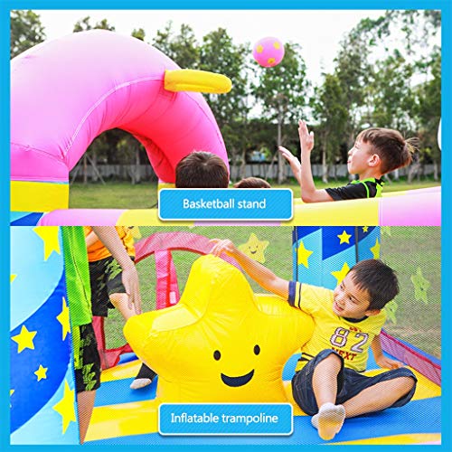 Castillos inflables Trampolín Inflable para Interiores Juguetes para Niños Patio De Juegos para Niños Al Aire Libre Sala De Juegos para Niños Segura Casa De Rebote para Niños