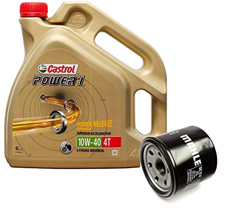 Castrol Kit Duo Power 1 Aceite de Motores 10W-40 4T 4L + Filtro Mahle OC574 Castrol Kit Duo Power 1 Aceite de Motores 10W-40 4T 4L + Filtro Mahle OC574