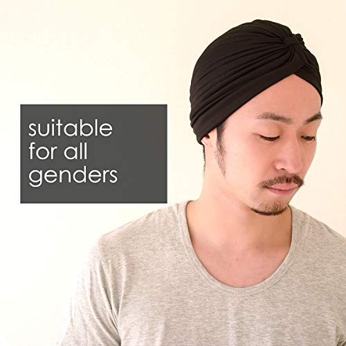 Casualbox Twist Plisado Cabeza Envolver Turbante Gorra Adivino Sombrero Retro Vintage Negro Casualbox Twist Plisado Cabeza Envolver Turbante Gorra Adivino Sombrero Retro Vintage Negro