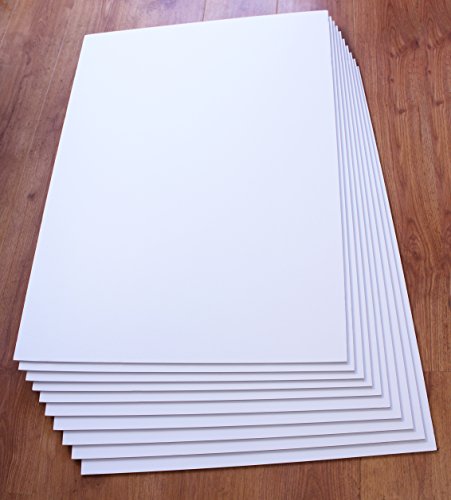 Cathedral FBWHTA310 - Cartón pluma (10 unidades, tamaño A3), color blanco Cathedral FBWHTA310 - Cartón pluma (10 unidades, tamaño A3), color blanco