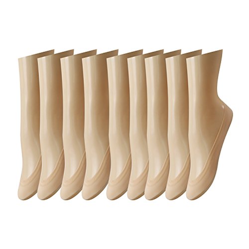 Caudblor 9 Pares Calcetines Invisibles Mujer Antideslizante Calcetines Cortos 33-36/36-39, NUDE-L Caudblor 9 Pares Calcetines Invisibles Mujer Antideslizante Calcetines Cortos 33-36/36-39, NUDE-L