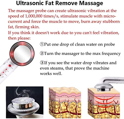 Cavitación Ultrasónica Máquina, EMS Cavitación Grasa Anti Celulitis Remover Pérdida de peso Dispositivo de estiramiento de la piel
