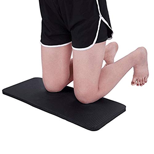 CAVIVI - Esterilla antideslizante de espuma extra gruesa con bordes para practicar yoga, fitnes, color negro, tamaño As description CAVIVI - Esterilla antideslizante de espuma extra gruesa con bordes para practicar yoga, fitnes, color negro, tamaño As description