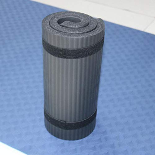 CAVIVI - Esterilla antideslizante de espuma extra gruesa con bordes para practicar yoga, fitnes, color negro, tamaño As description