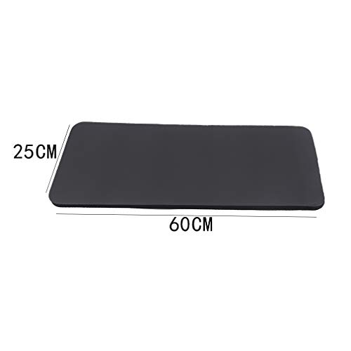 CAVIVI - Esterilla antideslizante de espuma extra gruesa con bordes para practicar yoga, fitnes, color negro, tamaño As description CAVIVI - Esterilla antideslizante de espuma extra gruesa con bordes para practicar yoga, fitnes, color negro, tamaño As description