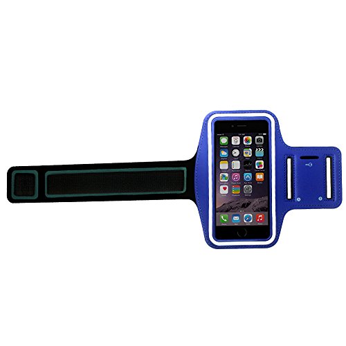 Cbus Wireless Brazalete Deportivo para Footing, Joging, Correr y Entrenar. Compatible con iPhone 12 Pro MAX/XR/XS MAX/8 Plus/7 Plus/6 Plus (Azul)