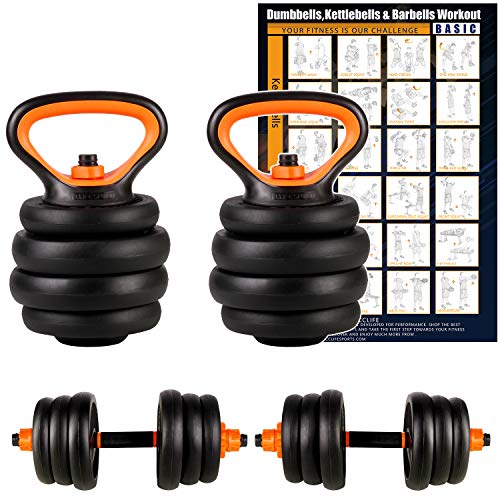 CCLIFE Pesa Rusa Mancuernas Ajustables con Pesa Barra 2x10KG,2x12,5KG,2x20KG, Color:Ohne Verbindungsrohr, 2x10 KG CCLIFE Pesa Rusa Mancuernas Ajustables con Pesa Barra 2x10KG,2x12,5KG,2x20KG, Color:Ohne Verbindungsrohr, 2x10 KG