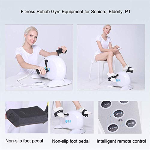 CCLLA Fuerte Vendedor Ambulante de piernas de Bicicleta de Ciclo Mini portátil, ejercitador de Pedal eléctrico para Equipos de Gimnasio de rehabilitación de Ejercicios de Brazos o pies para Person*1 CCLLA Fuerte Vendedor Ambulante de piernas de Bicicleta de Ciclo Mini portátil, ejercitador de Pedal eléctrico para Equipos de Gimnasio de rehabilitación de Ejercicios de Brazos o pies para Person*1