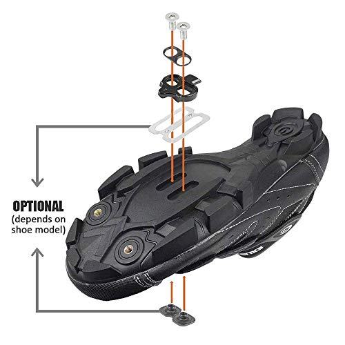 ccsfrgtrh Tacos de Bicicleta Spinning Indoor Cycling & Mountain Bike Cleat Set para Shimano SPD ccsfrgtrh Tacos de Bicicleta Spinning Indoor Cycling & Mountain Bike Cleat Set para Shimano SPD