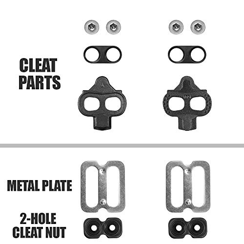 ccsfrgtrh Tacos de Bicicleta Spinning Indoor Cycling & Mountain Bike Cleat Set para Shimano SPD ccsfrgtrh Tacos de Bicicleta Spinning Indoor Cycling & Mountain Bike Cleat Set para Shimano SPD