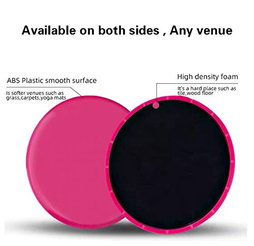 ccymx Core Sliders Dual Sided Core Sliders Ultimate Core Trainer Core Fitness Exercise Sliders Fitness Dual Sided Use on Carpet or Hardwood Floors (Pink) ccymx Core Sliders Dual Sided Core Sliders Ultimate Core Trainer Core Fitness Exercise Sliders Fitness Dual Sided Use on Carpet or Hardwood Floors (Pink)