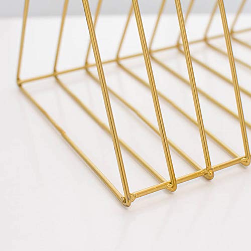 CCZMD Triángulo metálico Simple Revista de Hierro Forjado de Escritorio estantería de Rack Que Viven los Ornamentos del Estante Sitio de Almacenamiento Estudio CCZMD Triángulo metálico Simple Revista de Hierro Forjado de Escritorio estantería de Rack Que Viven los Ornamentos del Estante Sitio de Almacenamiento Estudio