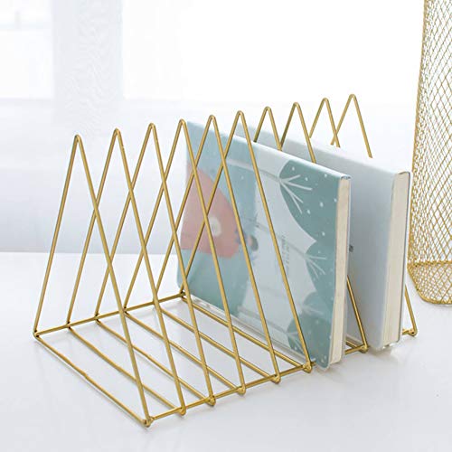 CCZMD Triángulo metálico Simple Revista de Hierro Forjado de Escritorio estantería de Rack Que Viven los Ornamentos del Estante Sitio de Almacenamiento Estudio CCZMD Triángulo metálico Simple Revista de Hierro Forjado de Escritorio estantería de Rack Que Viven los Ornamentos del Estante Sitio de Almacenamiento Estudio