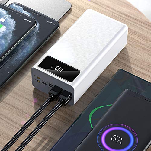 CDBK Batería Externa Alta Capacidad Power Bank USB C Rápido Cargador Portátil Móvil Ultra Alta Capacidad con Pantalla LCD Digital,con 4 Salidas Y 3 Entradas para Smartphones Tabletas Y Más,60000mAh