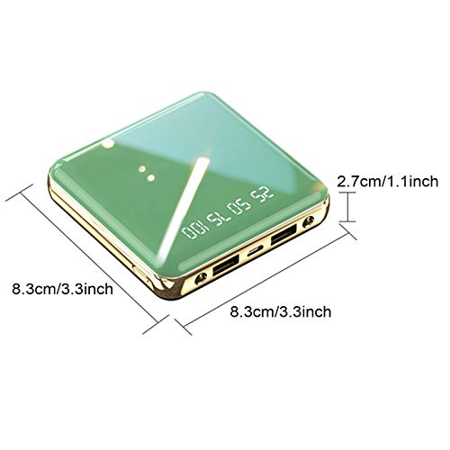 CDBK Powerbank Mini Batería Externa Portátil con Salida Dual De 5V / 2.0A, Práctico Banco De Energía con Display A LED, Batería Externa Ligera para iPhone, Samsung Galaxy, iPad, Huawei,10000mAh CDBK Powerbank Mini Batería Externa Portátil con Salida Dual De 5V / 2.0A, Práctico Banco De Energía con Display A LED, Batería Externa Ligera para iPhone, Samsung Galaxy, iPad, Huawei,10000mAh