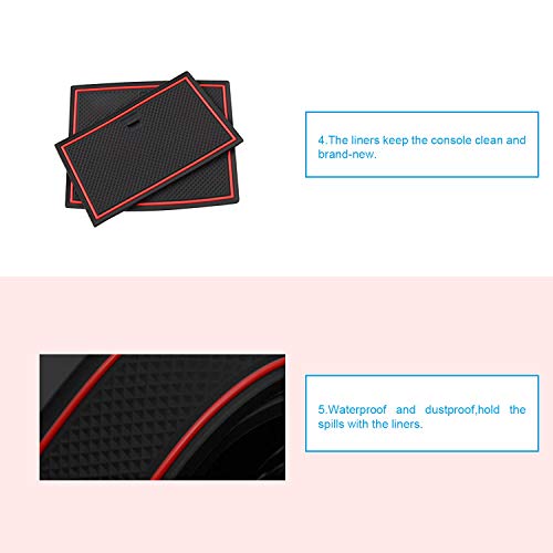 CDEFG para Seat Ibiza/Arona Coche Accesorios Antideslizante Copa Mats Anti Slip Puerta Ranura de Acceso Kit de la Estera del cojín de la Ranura decoración de Interiores CDEFG para Seat Ibiza/Arona Coche Accesorios Antideslizante Copa Mats Anti Slip Puerta Ranura de Acceso Kit de la Estera del cojín de la Ranura decoración de Interiores