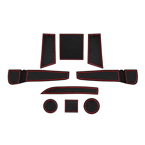 CDEFG para Seat Ibiza/Arona Coche Accesorios Antideslizante Copa Mats Anti Slip Puerta Ranura de Acceso Kit de la Estera del cojín de la Ranura decoración de Interiores CDEFG para Seat Ibiza/Arona Coche Accesorios Antideslizante Copa Mats Anti Slip Puerta Ranura de Acceso Kit de la Estera del cojín de la Ranura decoración de Interiores
