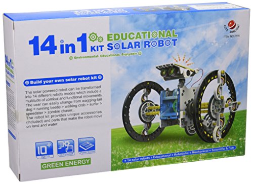 CEBEKIT-C9921 CEBEK Kit Educativo Solar 14 EN 1, Color Amarillo (C9921)