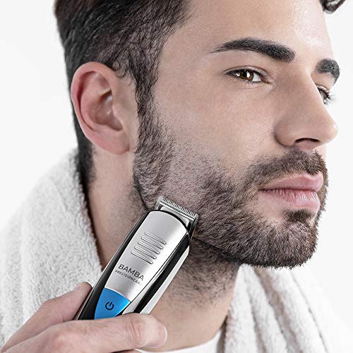 Cecotec afeitadora Bamba PrecisionCare Multigrooming Pro. Multifunción 5 en 1,waterproof, batería de litio,cuchillas de revestimiento de titanio,pantalla digital,13 ajustes de longitud,6 peines Cecotec afeitadora Bamba PrecisionCare Multigrooming Pro. Multifunción 5 en 1,waterproof, batería de litio,cuchillas de revestimiento de titanio,pantalla digital,13 ajustes de longitud,6 peines