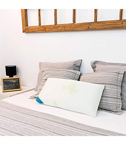 Cecotec Almohada viscoelástica de Soja con aceites Naturales y Aloe Vera. Reolax Visco Soja (90 cm) Cecotec Almohada viscoelástica de Soja con aceites Naturales y Aloe Vera. Reolax Visco Soja (90 cm)