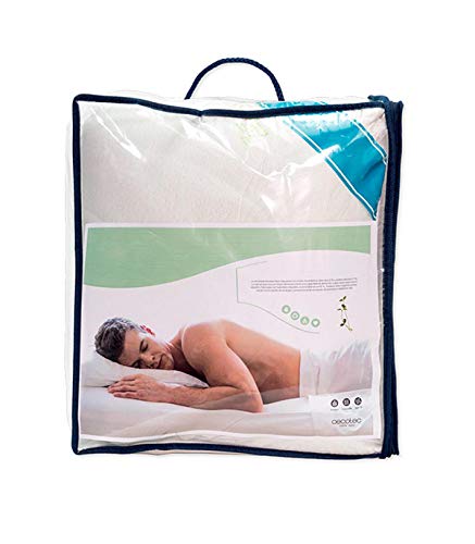 Cecotec Almohada viscoelástica de Soja con aceites Naturales y Aloe Vera. Reolax Visco Soja (90 cm) Cecotec Almohada viscoelástica de Soja con aceites Naturales y Aloe Vera. Reolax Visco Soja (90 cm)