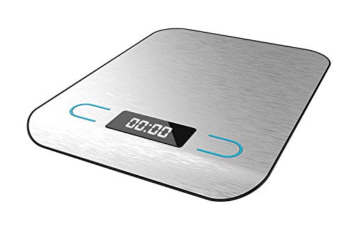 Cecotec Báscula de Cocina Digital Cook Control 8000, Alta precisión, Acero Inoxidable, Diseño Extraplano, Pantalla LCD Retroiluminada Extragrande, Capacidad Máxima 5 Kg con Precisión de 1 g Cecotec Báscula de Cocina Digital Cook Control 8000, Alta precisión, Acero Inoxidable, Diseño Extraplano, Pantalla LCD Retroiluminada Extragrande, Capacidad Máxima 5 Kg con Precisión de 1 g