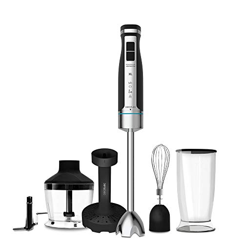 Cecotec batidora de Mano PowerGear 1500 XL Mash Pro. 1500 W de Potencia, pie XL extralargo, Cuchillas X-Blades con Titanio, 21 velocidades y función Turbo Cecotec batidora de Mano PowerGear 1500 XL Mash Pro. 1500 W de Potencia, pie XL extralargo, Cuchillas X-Blades con Titanio, 21 velocidades y función Turbo
