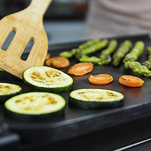 Cecotec Black&Water 2500 - Plancha de Asar, Grill Eléctrico, Revestimiento Antiadherente, Bandeja Recogegrasas, Temperatura Ajustable, Apta para Limpieza Lavavajillas Cecotec Black&Water 2500 - Plancha de Asar, Grill Eléctrico, Revestimiento Antiadherente, Bandeja Recogegrasas, Temperatura Ajustable, Apta para Limpieza Lavavajillas