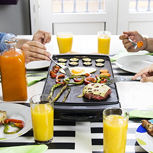 Cecotec Black&Water 2500 - Plancha de Asar, Grill Eléctrico, Revestimiento Antiadherente, Bandeja Recogegrasas, Temperatura Ajustable, Apta para Limpieza Lavavajillas Cecotec Black&Water 2500 - Plancha de Asar, Grill Eléctrico, Revestimiento Antiadherente, Bandeja Recogegrasas, Temperatura Ajustable, Apta para Limpieza Lavavajillas