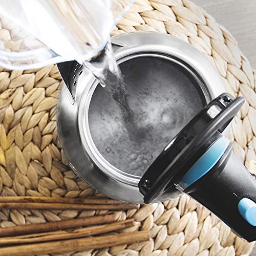 Cecotec Hervidor de Agua Eléctrico ThermoSense 220 Steel. 1,2 litros, Libre de BPA, 1630 W de Potencia, Base 360º, Filtro Antical Desmontable, Doble Sistema de Seguridad, Acero Inoxidable Cecotec Hervidor de Agua Eléctrico ThermoSense 220 Steel. 1,2 litros, Libre de BPA, 1630 W de Potencia, Base 360º, Filtro Antical Desmontable, Doble Sistema de Seguridad, Acero Inoxidable