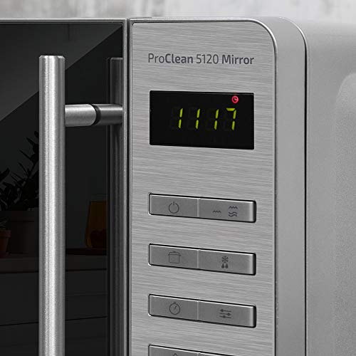 Cecotec Microondas Acero Inoxidable ProClean 5120 con grill Mirror con Revestimiento Ready2Clean para mejor Limpieza,Tecnología 3DWave, 700 W y Grill 800 W. 20l, Diseño Frontal MirrorDoor,8 Programas Cecotec Microondas Acero Inoxidable ProClean 5120 con grill Mirror con Revestimiento Ready2Clean para mejor Limpieza,Tecnología 3DWave, 700 W y Grill 800 W. 20l, Diseño Frontal MirrorDoor,8 Programas