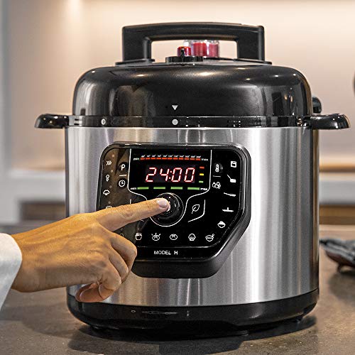 Cecotec Olla programable GM Modelo H. Programable 24 Horas,Capacidad de 6 litros, Tapa abatible,Sistema Inteligente de cocción,11 temperaturas, 5 presiones Ajustables,Control por Voz Cecotec Olla programable GM Modelo H. Programable 24 Horas,Capacidad de 6 litros, Tapa abatible,Sistema Inteligente de cocción,11 temperaturas, 5 presiones Ajustables,Control por Voz