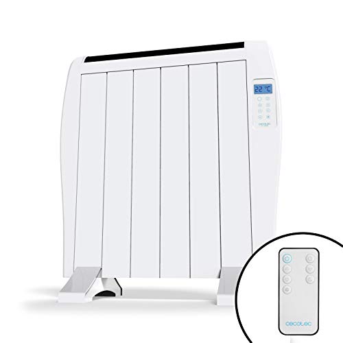 Cecotec Radiador Eléctrico Bajo Consumo Ready Warm 1200 Thermal 6 Elementos, 900 W, De pared o pie, 3 Modos, Temporizador, Mando a Distancia, Pantalla LED, Protección sobrecalentamiento, Ultrafino Cecotec Radiador Eléctrico Bajo Consumo Ready Warm 1200 Thermal 6 Elementos, 900 W, De pared o pie, 3 Modos, Temporizador, Mando a Distancia, Pantalla LED, Protección sobrecalentamiento, Ultrafino