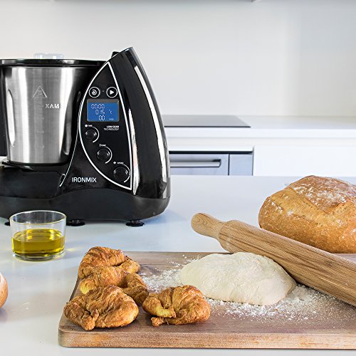 Cecotec Robot de Cocina Multifunción IronMix. Capacidad de 3,3l, Temperatura hasta 120ºC, 12 Velocidades + Turbo, Programable hasta 60 min, Incluye Recetario, 1500W 46x33x52cm