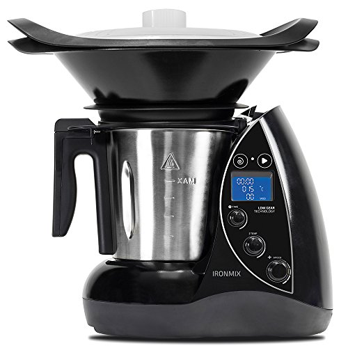 Cecotec Robot de Cocina Multifunción IronMix. Capacidad de 3,3l, Temperatura hasta 120ºC, 12 Velocidades + Turbo, Programable hasta 60 min, Incluye Recetario, 1500W 46x33x52cm Cecotec Robot de Cocina Multifunción IronMix. Capacidad de 3,3l, Temperatura hasta 120ºC, 12 Velocidades + Turbo, Programable hasta 60 min, Incluye Recetario, 1500W 46x33x52cm