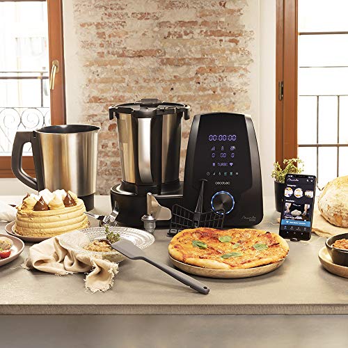 Cecotec Robot de Cocina Multifunción Mambo 10090, App, Cuchara MamboMix, Jarra Habana con revestimiento cerámico, 30 Funciones, Jarra de acero inox 3,3l apta para lavavajillas, Báscula incorporada Cecotec Robot de Cocina Multifunción Mambo 10090, App, Cuchara MamboMix, Jarra Habana con revestimiento cerámico, 30 Funciones, Jarra de acero inox 3,3l apta para lavavajillas, Báscula incorporada