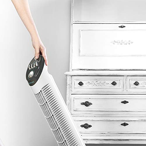 Cecotec Ventilador de Torre EnergySilence 790 Skyline. 30'' (76cm) de Altura, Oscilante, Motor de Cobre, 3 Velocidades, Temporizador 2 Horas, 50W Cecotec Ventilador de Torre EnergySilence 790 Skyline. 30'' (76cm) de Altura, Oscilante, Motor de Cobre, 3 Velocidades, Temporizador 2 Horas, 50W