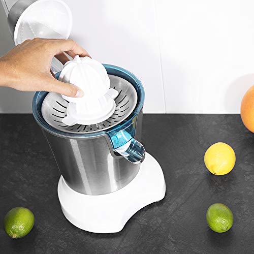 Cecotec Zitrus PowerAdjust 600 Exprimidor naranjas eléctrico de Brazo, 600 W con Filtro regulador de Pulpa, Filtro de Acero INOX, Dos Conos de Diferente tamaño Cecotec Zitrus PowerAdjust 600 Exprimidor naranjas eléctrico de Brazo, 600 W con Filtro regulador de Pulpa, Filtro de Acero INOX, Dos Conos de Diferente tamaño