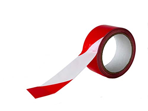 CELLOFIX Cinta adhesiva señalización Blanco/Rojo 48 mm x132 metros CELLOFIX Cinta adhesiva señalización Blanco/Rojo 48 mm x132 metros