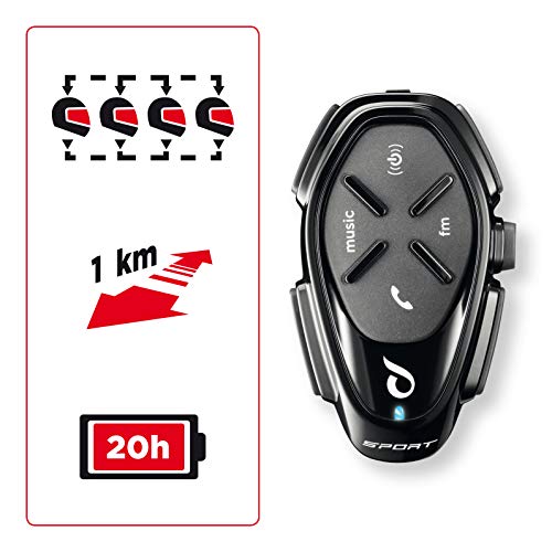 Cellular Line INTERPHOSPORTTP Intercomunicador bluetooth, set de 2 Cellular Line INTERPHOSPORTTP Intercomunicador bluetooth, set de 2