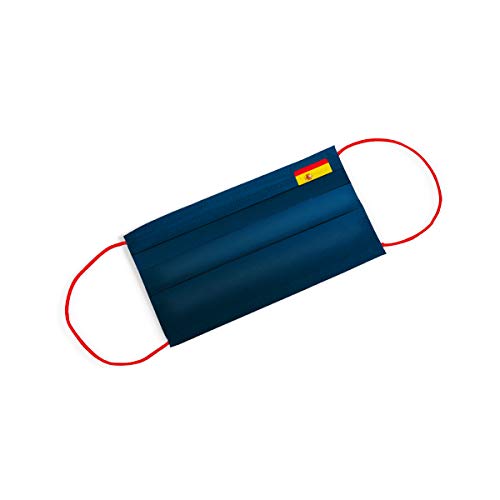 Cencibel Smart Casual Mascarilla Bandera España Pequeña y Gomas Laterales Rojas Cencibel Smart Casual Mascarilla Bandera España Pequeña y Gomas Laterales Rojas