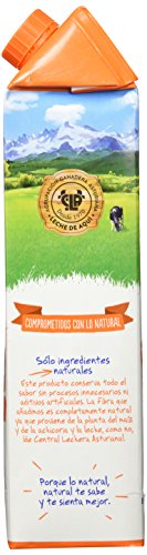 Central Lechera Asturiana Leche Fibra - Paquete de 6 x 1000 ml - Total: 6000 ml