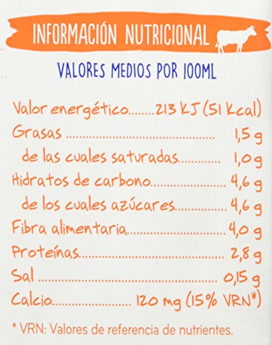 Central Lechera Asturiana Leche Fibra - Paquete de 6 x 1000 ml - Total: 6000 ml Central Lechera Asturiana Leche Fibra - Paquete de 6 x 1000 ml - Total: 6000 ml
