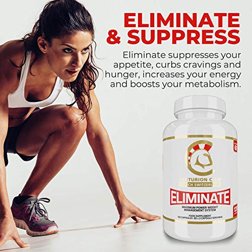 Centurion Club Nutrition Eliminate Suplemento Termogénico del Sistema de Control de Peso - 120 Cápsulas (60 porciones) Centurion Club Nutrition Eliminate Suplemento Termogénico del Sistema de Control de Peso - 120 Cápsulas (60 porciones)